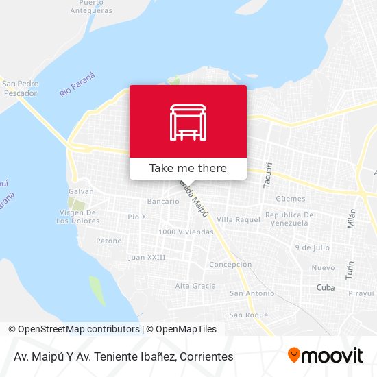 Av. Maipú Y Av. Teniente Ibañez map