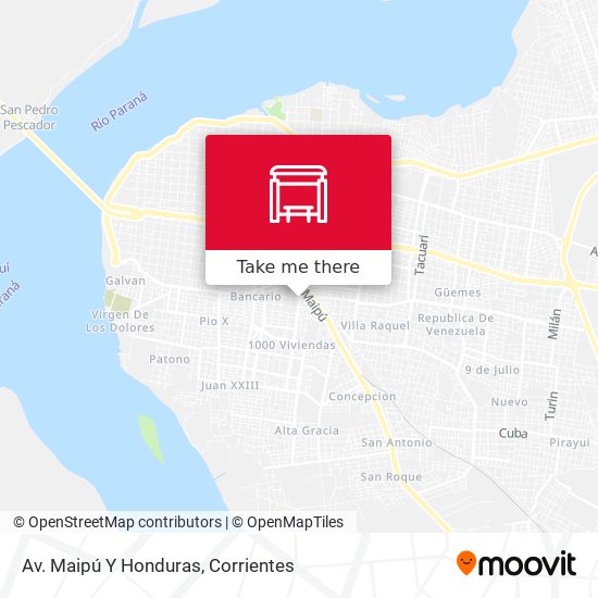 Mapa de Av. Maipú Y Honduras