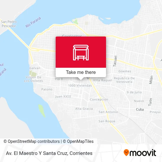 Av. El Maestro Y Santa Cruz map