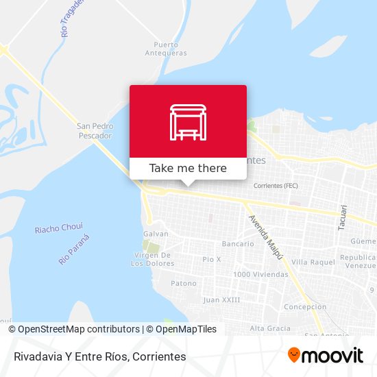 Mapa de Rivadavia Y Entre Ríos