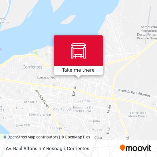 Av. Raul Alfonsin Y Resoagli map