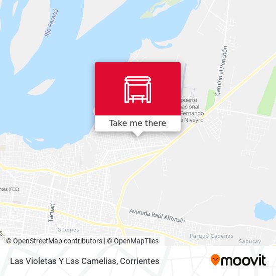 Las Violetas Y Las Camelias map