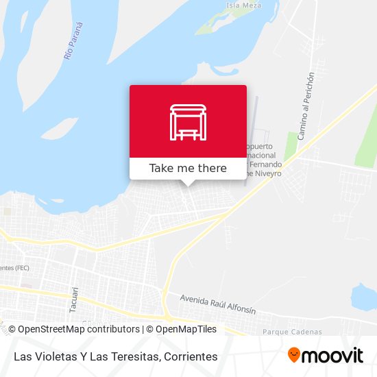 Las Violetas Y Las Teresitas map