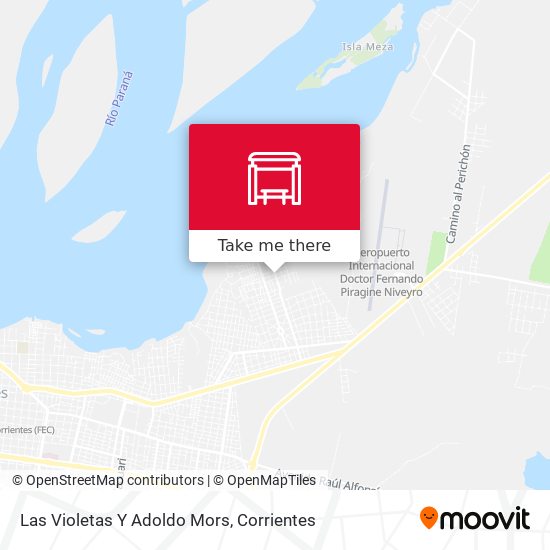 Las Violetas Y Adoldo Mors map