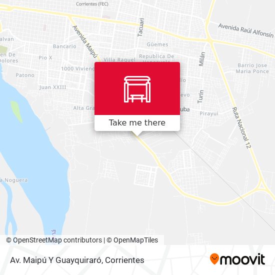 Av. Maipú Y Guayquiraró map