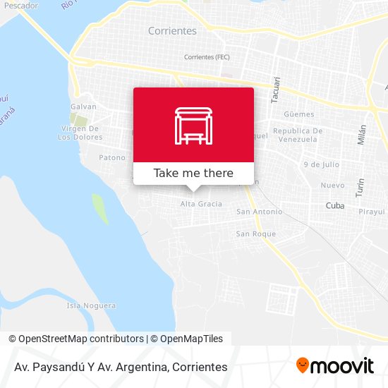 Av. Paysandú Y Av. Argentina map