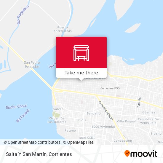 Salta Y San Martín map