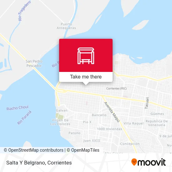 Salta Y Belgrano map