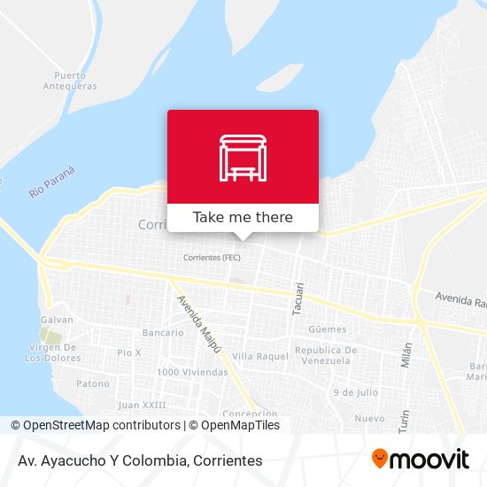 Mapa de Av. Ayacucho Y Colombia