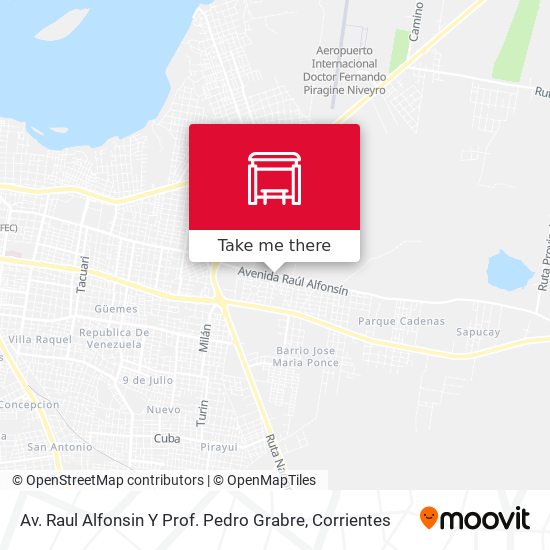 Av. Raul Alfonsin Y Prof. Pedro Grabre map