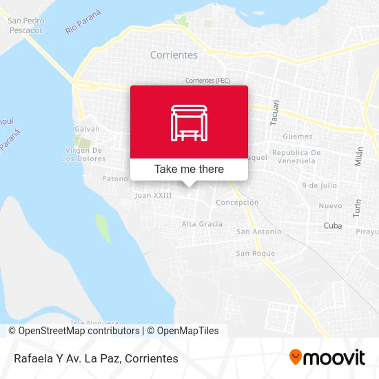 Rafaela Y Av. La Paz map