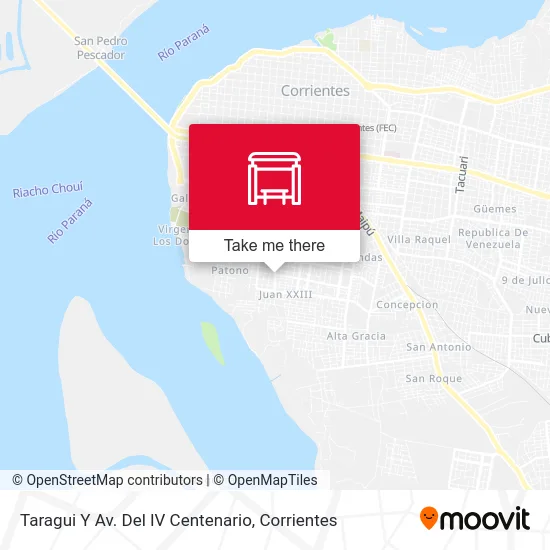 Taragui Y Av. Del IV Centenario map