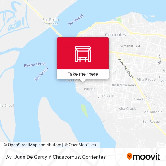 Av. Juan De Garay Y Chascomus map