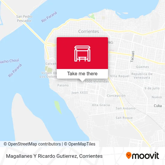 Magallanes Y Ricardo Gutierrez map