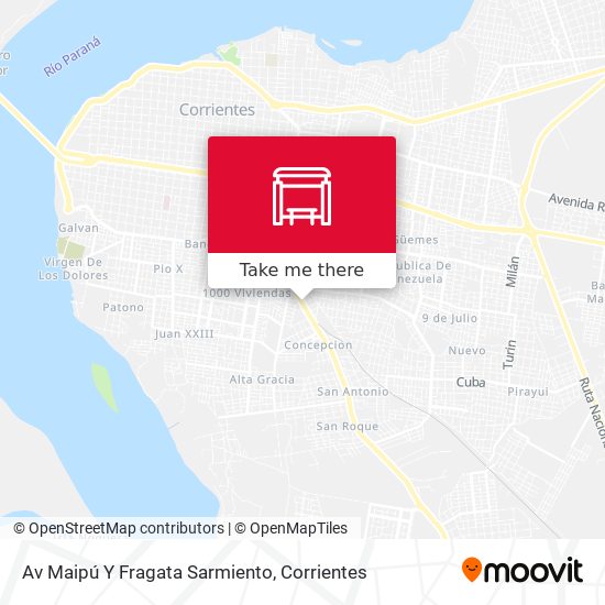 Av Maipú Y Fragata Sarmiento map