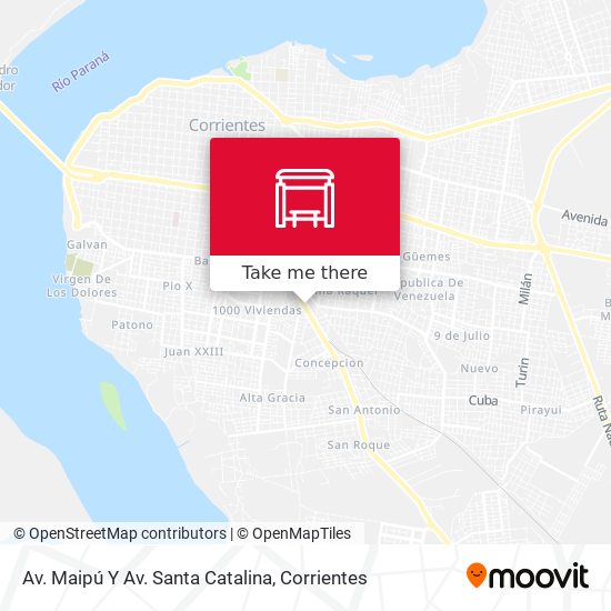 Av. Maipú Y Av. Santa Catalina map