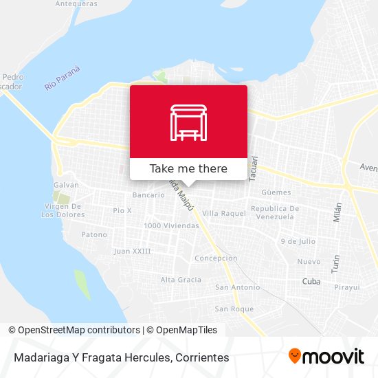 Mapa de Madariaga Y Fragata Hercules
