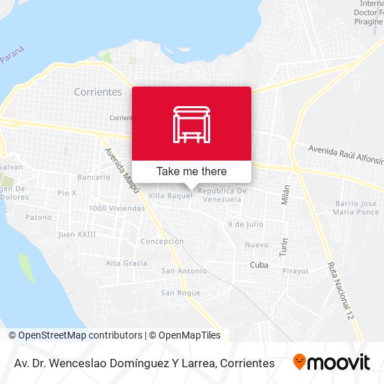 Av. Dr. Wenceslao Domínguez Y Larrea map