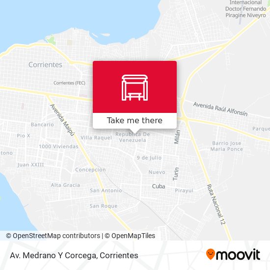 Av. Medrano Y Corcega map