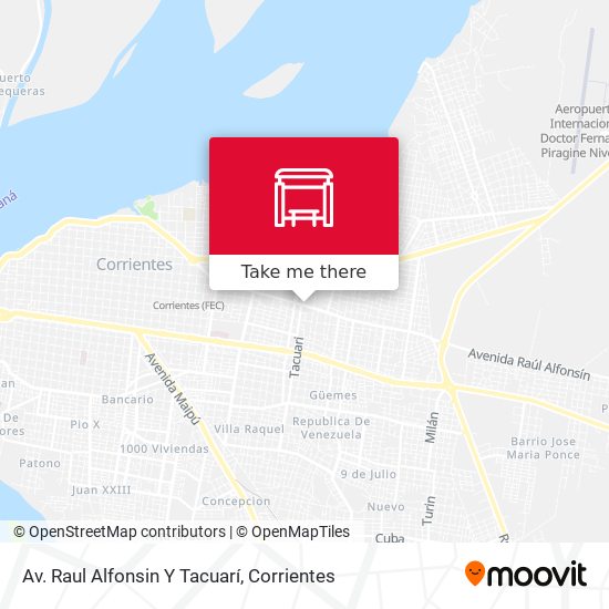 Mapa de Av. Raul Alfonsin Y Tacuarí