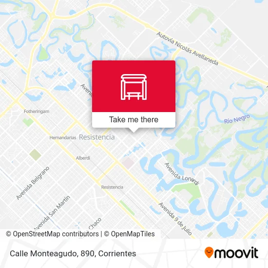 Calle Monteagudo, 890 map