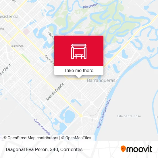 Diagonal Eva Perón, 340 map