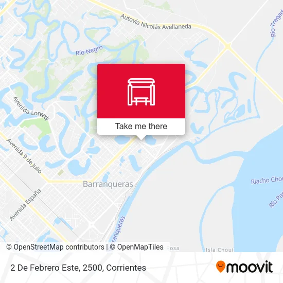 2 De Febrero Este, 2500 map