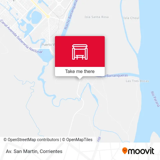 Av. San Martin map