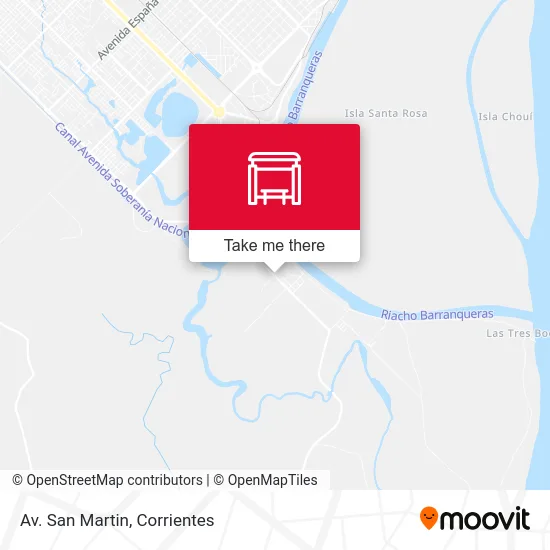 Av. San Martin map