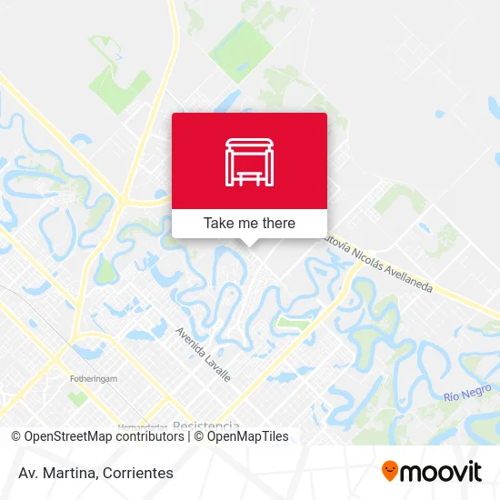 Av. Martina map
