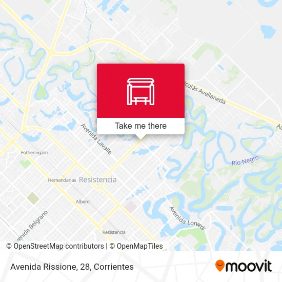 Avenida Rissione, 28 map