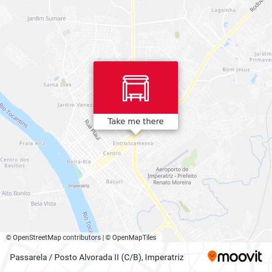 Passarela / Posto Alvorada II (C / B) map