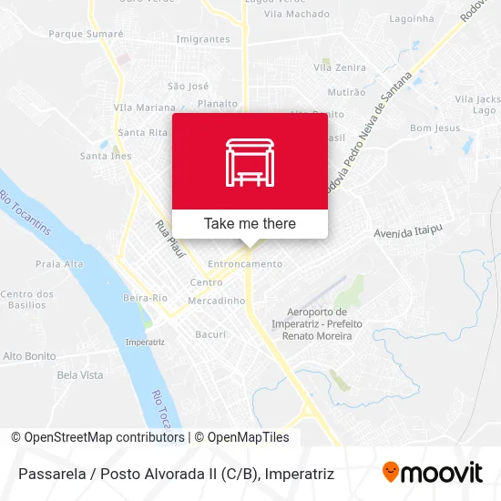 Passarela / Posto Alvorada II (C / B) map