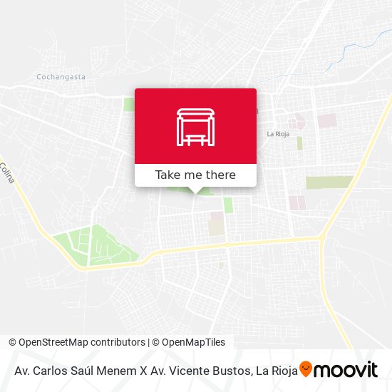 Mapa de Av. Carlos Saúl Menem X Av. Vicente Bustos