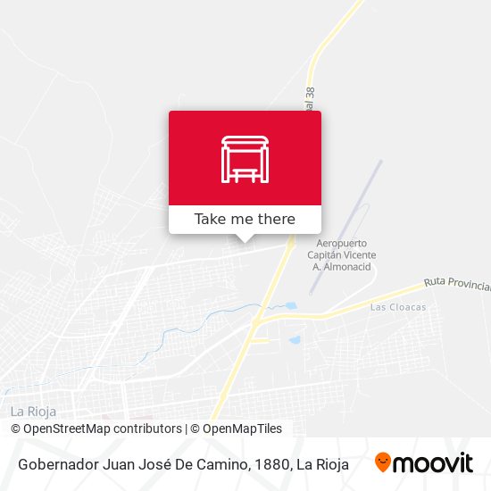 Gobernador Juan José De Camino, 1880 map