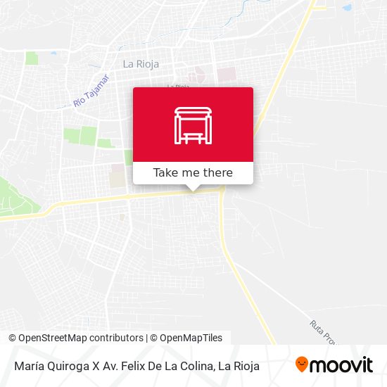 Mapa de María Quiroga X Av. Felix De La Colina