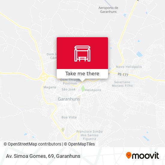 Mapa Av. Simoa Gomes, 69