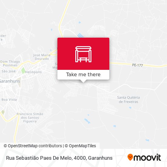 Mapa Rua Sebastião Paes De Melo, 4000