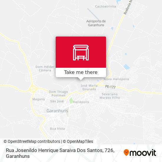 Rua Josenildo Henrique Saraiva Dos Santos, 726 map