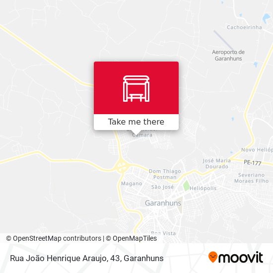 Rua João Henrique Araujo, 43 map