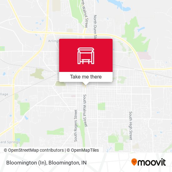 Bloomington (In) map