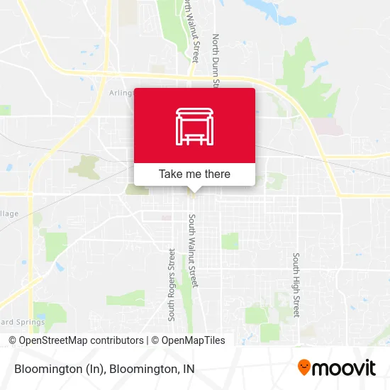 Mapa de Bloomington (In)