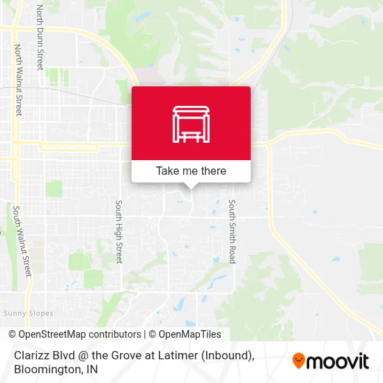 Clarizz Blvd @ the Grove at Latimer (Inbound) map