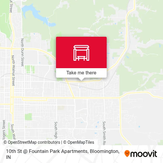 10th St @ Fountain Park Apartments map