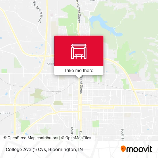 College Ave @ Cvs map