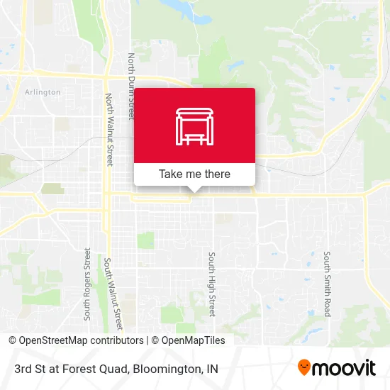 3rd St at Forest Quad map
