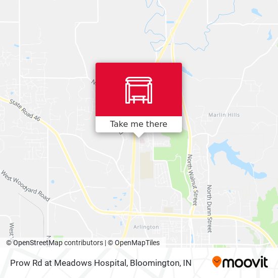 Prow Rd at Meadows Hospital map