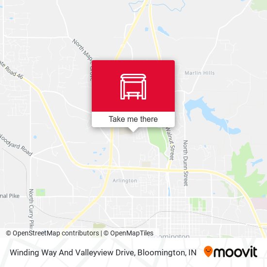 Mapa de Winding Way And Valleyview Drive