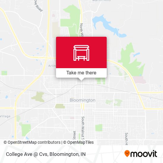 Mapa de College Ave @ Cvs