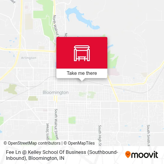 Fee Ln @ Kelley School Of Business (Southbound-Inbound) map